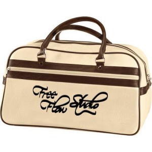 Retro creamy/brown training bag